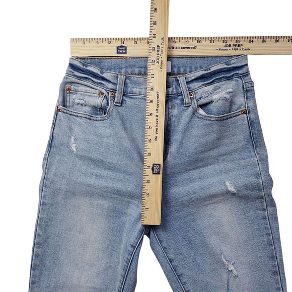 Pistola Lennon Bootcut Jeans Womens 27 Denim High Rise Distressed Crop - Picture 6 of 13